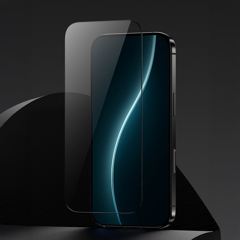 Apple iPhone 16 Pro Benks Glass Warrior HD 0.3mm Ultra İnce 0.9mm Kenarları Güçlendirilmiş Cam Ekran Koruyucu + Kolay Uygulama Aparatlı