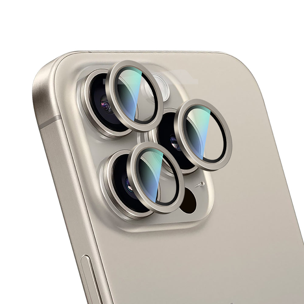 Apple iPhone 16 Pro CaseWorld Alloy Serisi Oleofobik Anti Reflective Kamera Lens Koruyucu