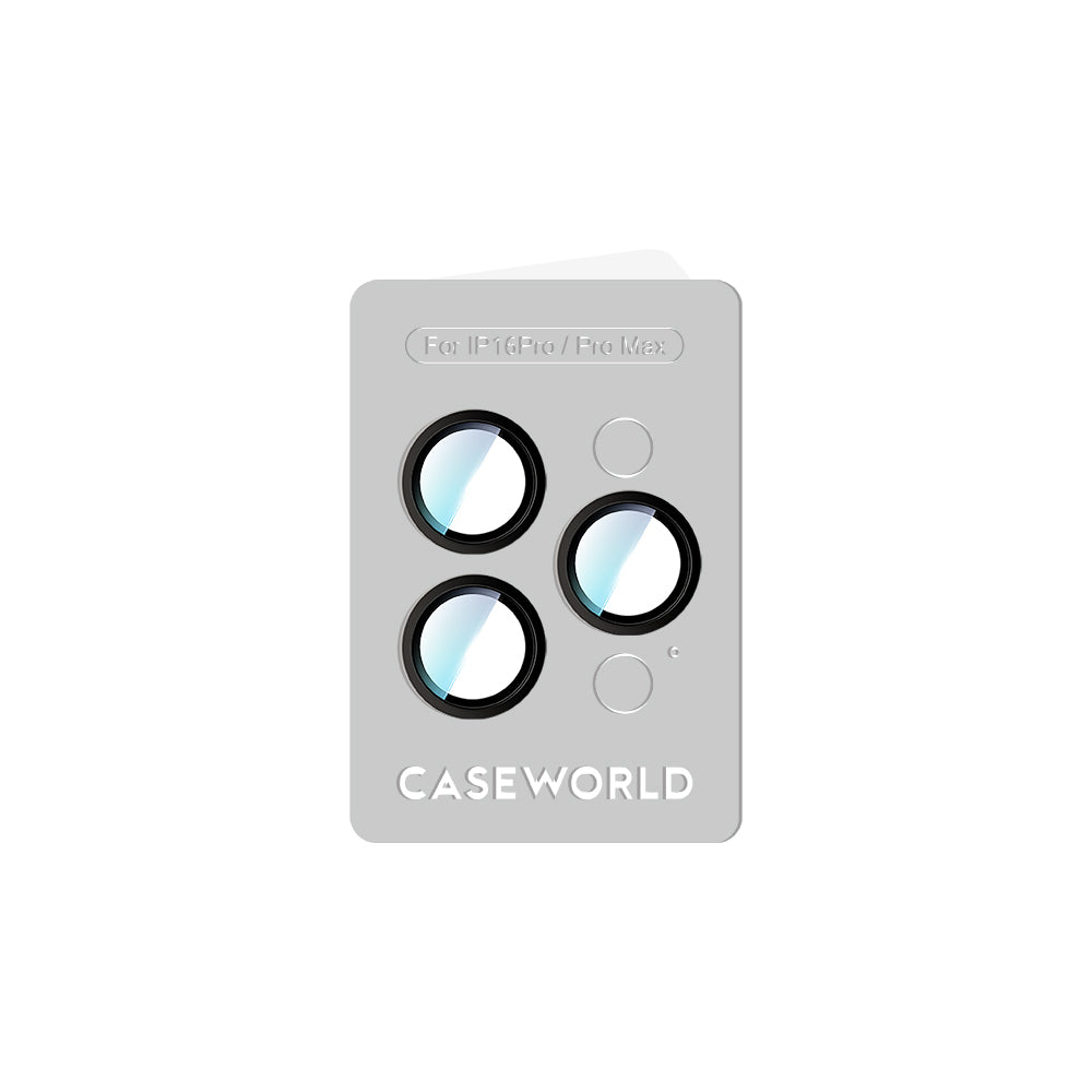 Apple iPhone 16 Pro CaseWorld Alloy Two-Color Serisi Lens Koruyucu