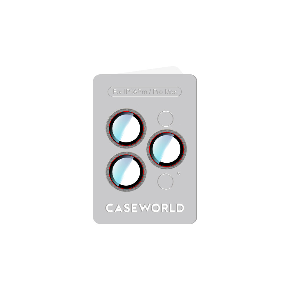 Apple iPhone 16 Pro CaseWorld Karbon Fiber Serisi Anti Reflective Ultra Clear Kamera Lens Koruyucu