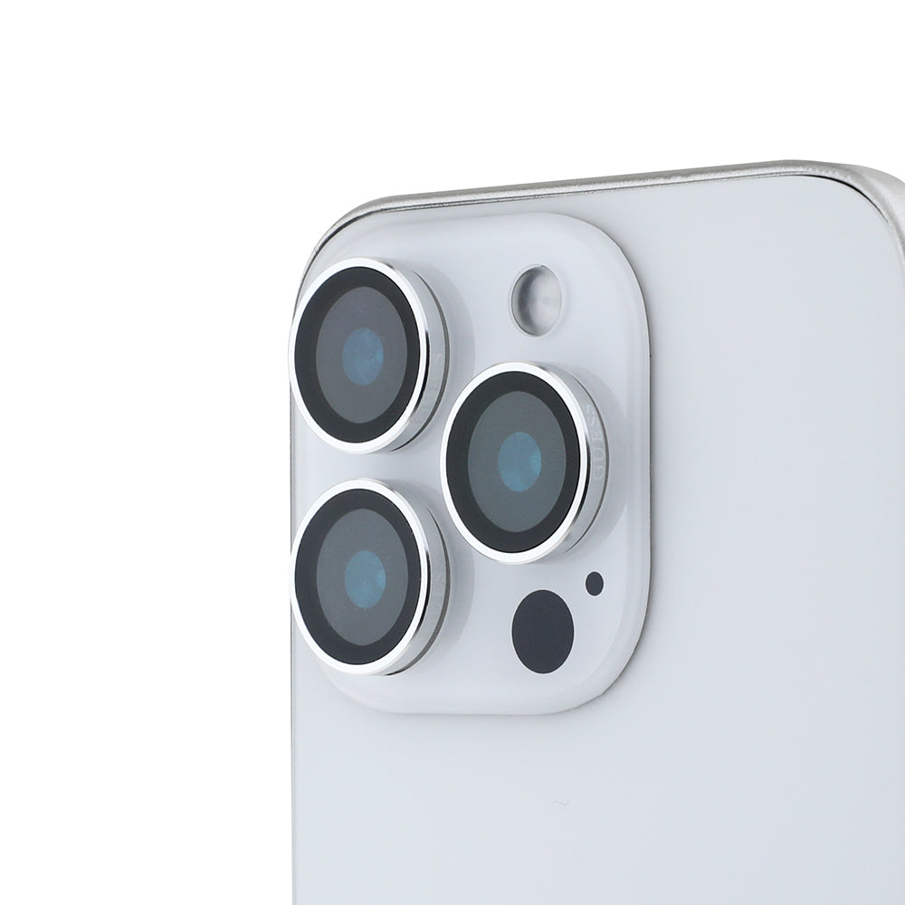Apple iPhone 16 Pro Guess Orjinal Lisanslı Metal Kamera Lens Koruyucu