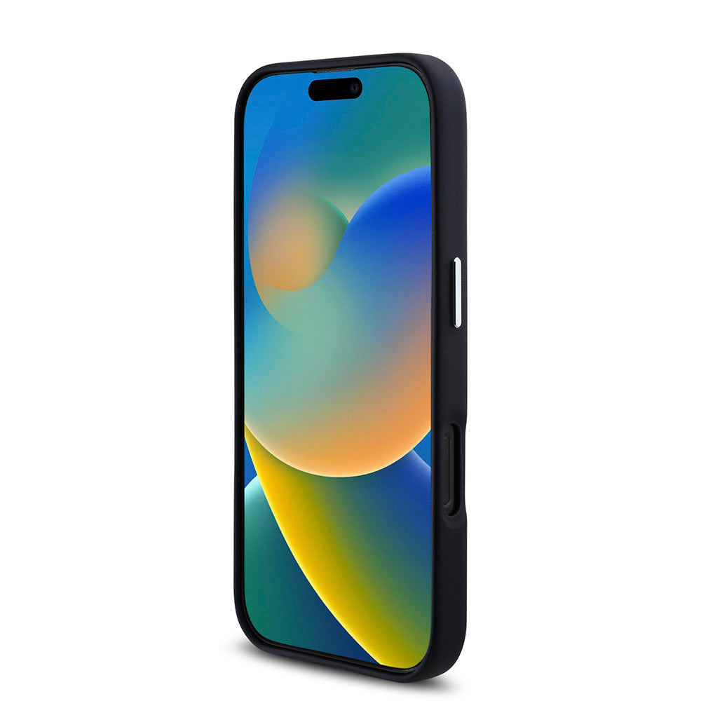 Apple iPhone 16 Pro Kılıf BMW Orjinal Lisanslı M-safe Şarj Özellikli Metal Logolu Tam Kaplama Deri Kapak