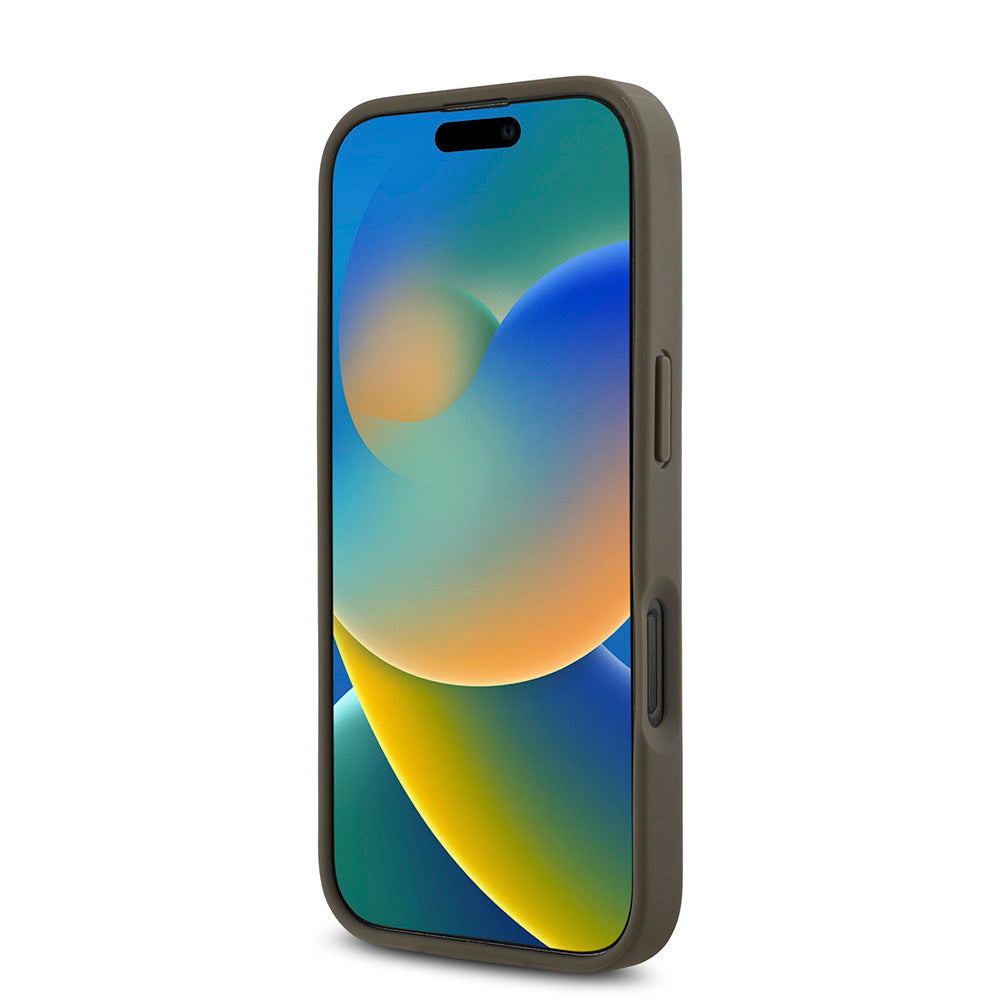 Apple iPhone 16 Pro Kılıf DKNY Orjinal Lisanslı M-safe Şarj Özellikli 3D Yazılı Repeat Pattern Kapak