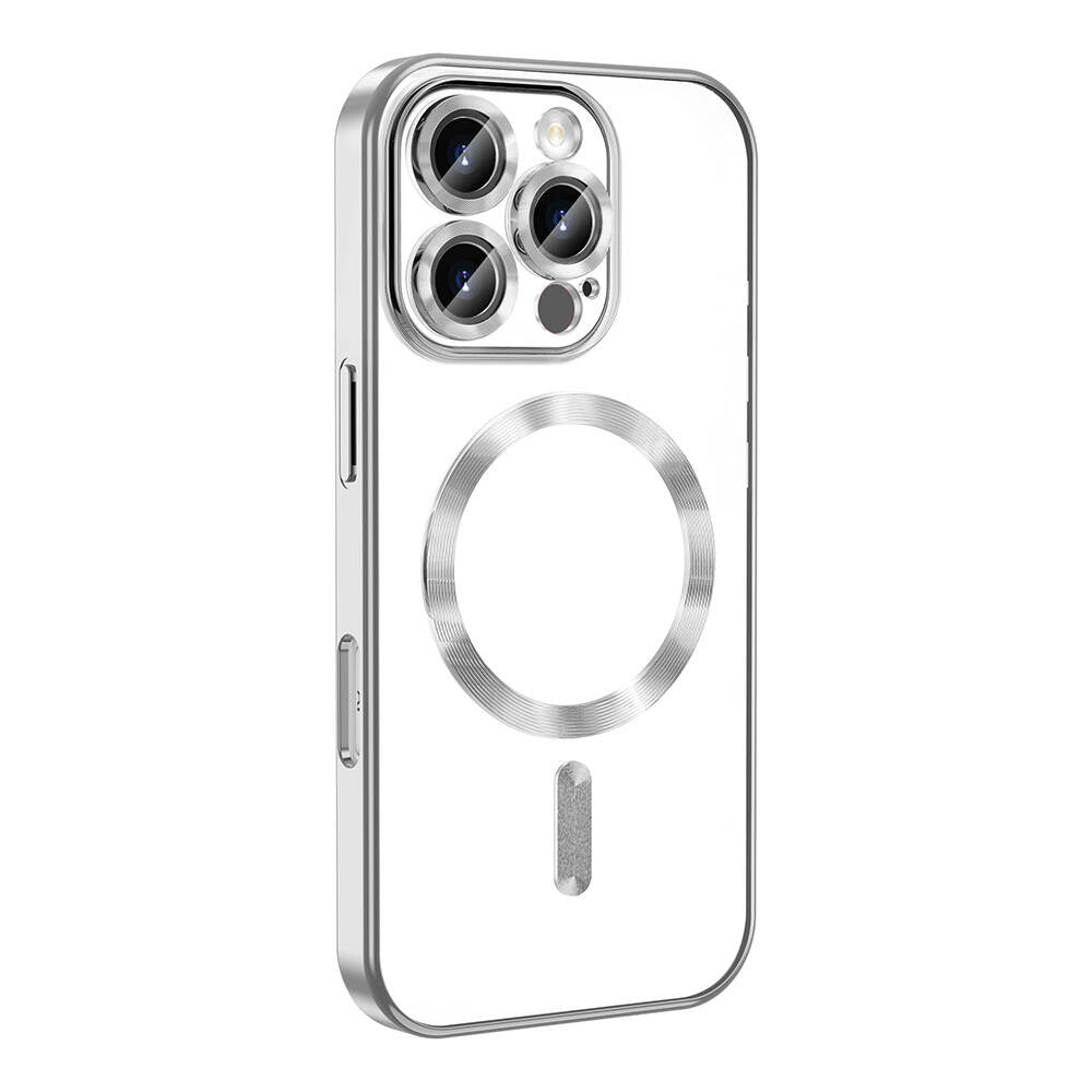 Apple iPhone 16 Pro Kılıf Kamera Korumalı M-safe Wireless Şarj Özellikli Zore Demre Kapak
