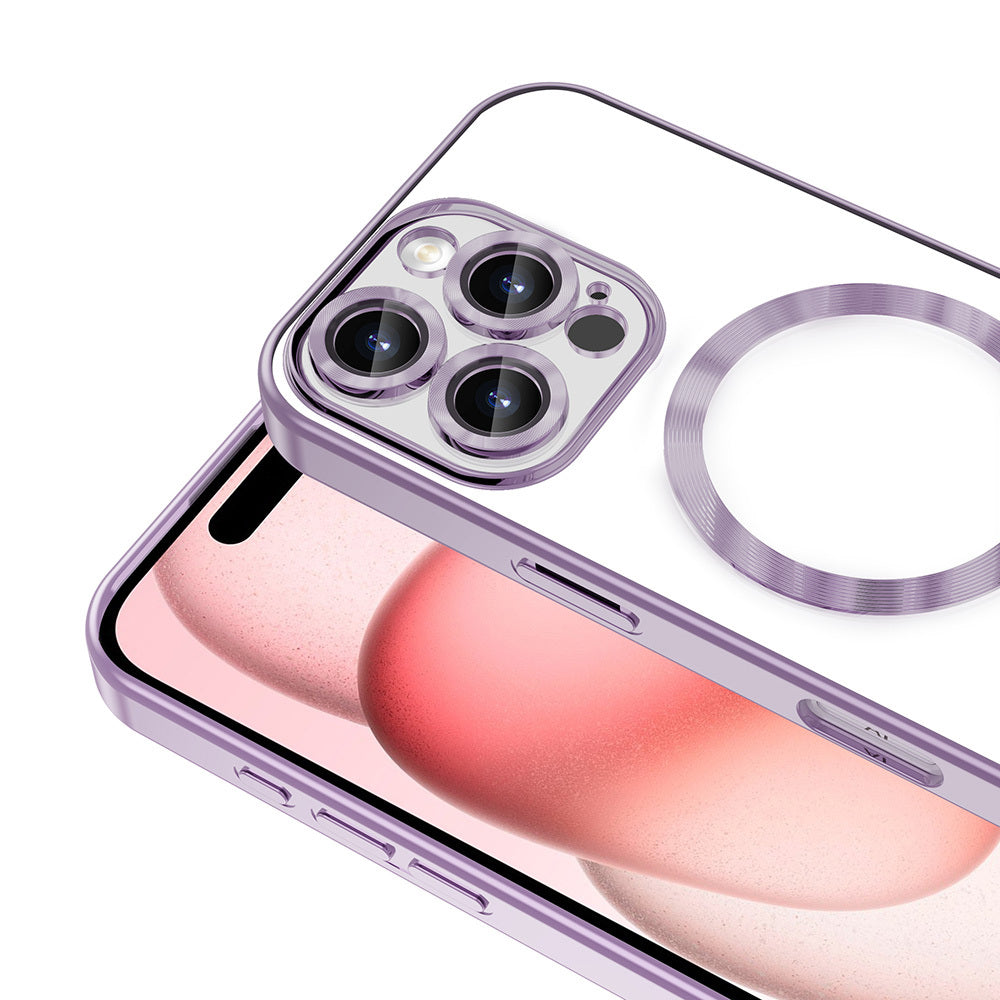 Apple iPhone 16 Pro Kılıf Kamera Korumalı M-safe Wireless Şarj Özellikli Zore Demre Kapak