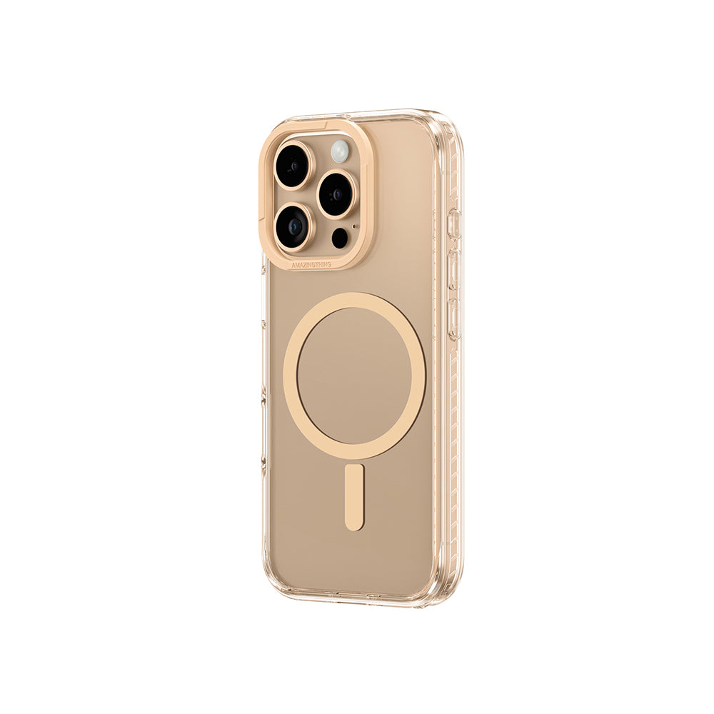 Apple iPhone 16 Pro Kılıf M-Safe Şarj Özellikli Airbag Tasarımlı Amazingthing Titan Pro Serisi Kapak