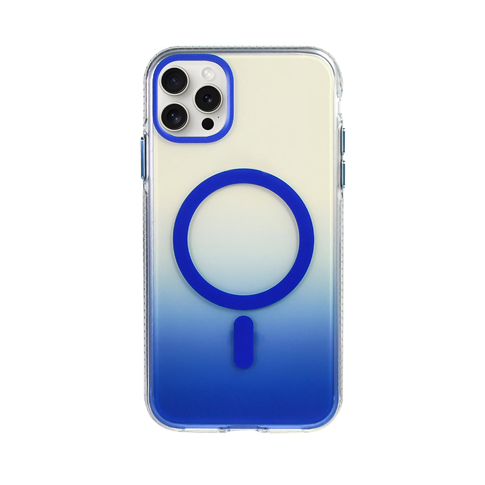 Apple iPhone 16 Pro Kılıf M-safe Şarj Özellikli Transparan Renk Geçişli Zore Toros Kapak