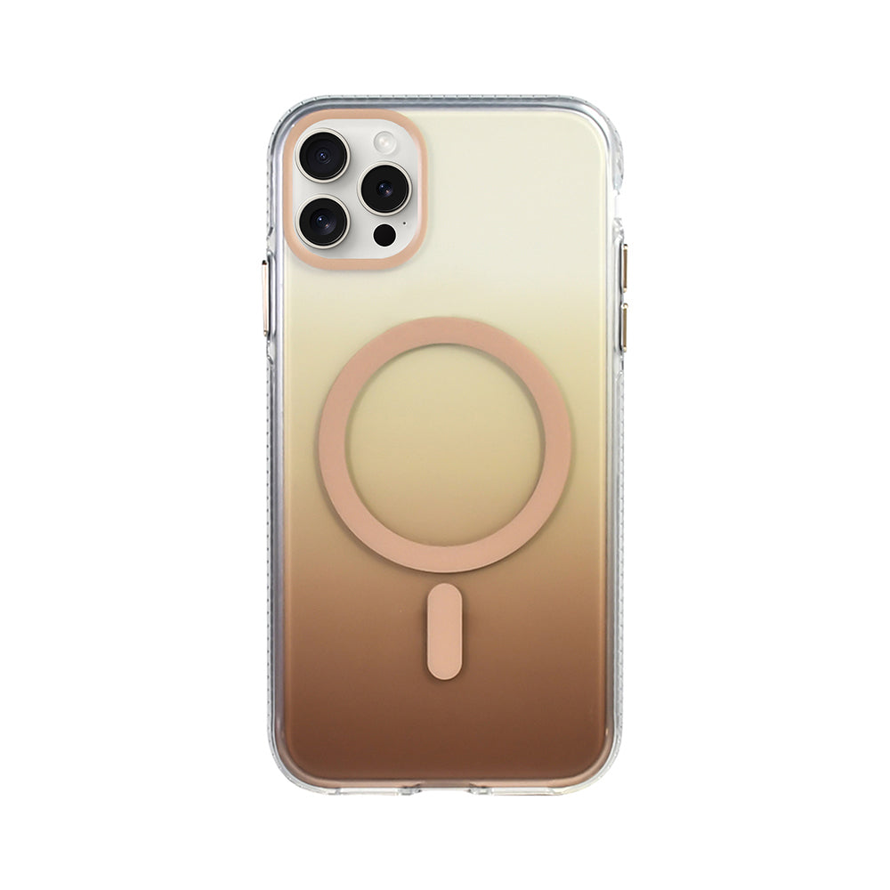 Apple iPhone 16 Pro Kılıf M-safe Şarj Özellikli Transparan Renk Geçişli Zore Toros Kapak