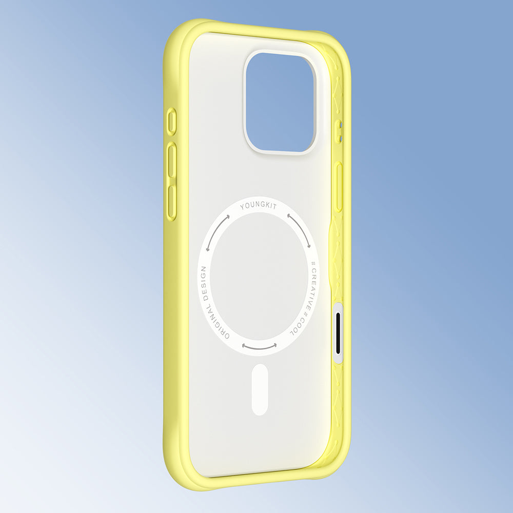 Apple iPhone 16 Pro Kılıf M-safe Şarj Özellikli Youngkit Macaroon Serisi Kapak