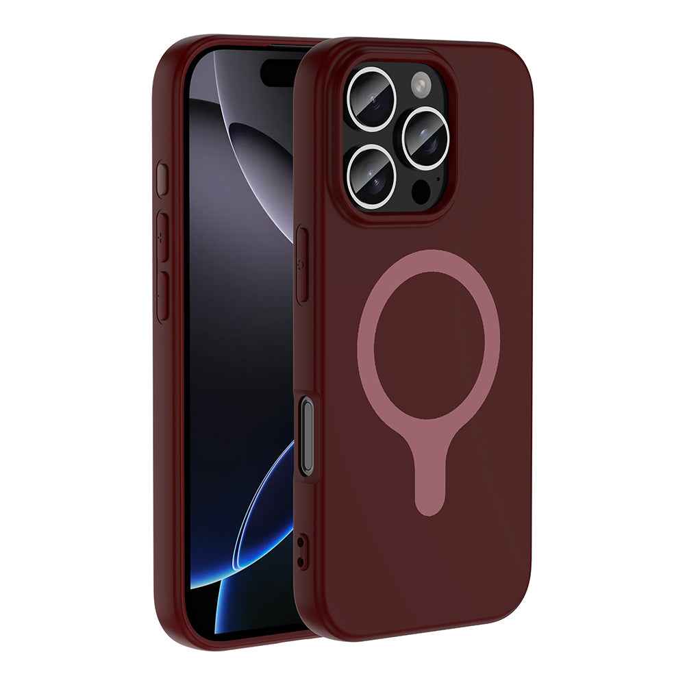 Apple iPhone 16 Pro Kılıf M-Safe Şarj Özellikli Zore Aris Silikon Kapak