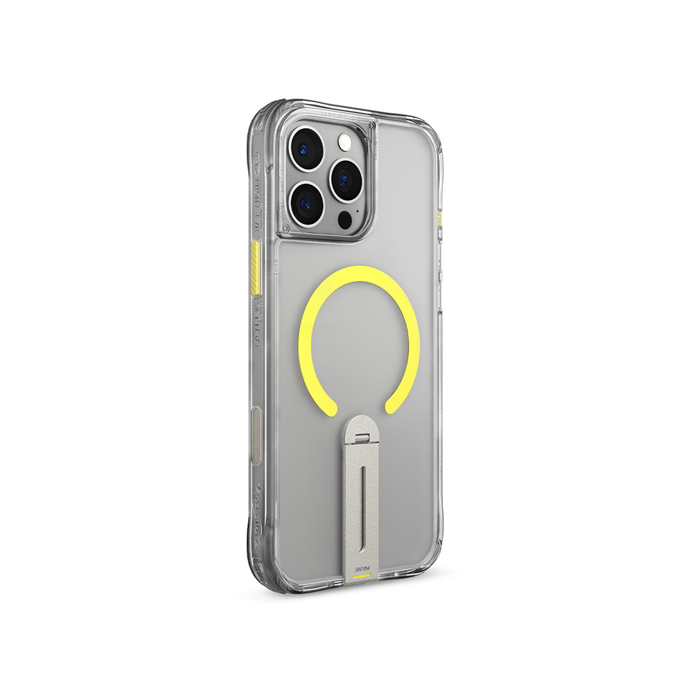 Apple iPhone 16 Pro Kılıf M-safe Şarj Özellikli 360 Derece Dönebilen Standlı Skinarma Helix Kapak