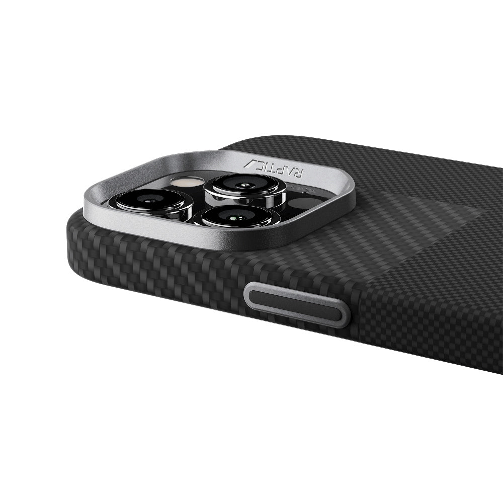 Apple iPhone 16 Pro Kılıf M-safe Şarj Özellikli 600D Metal Kamera Çerçeveli Raptic Aramid Fiber Croxx Mondrian Serisi Kapak