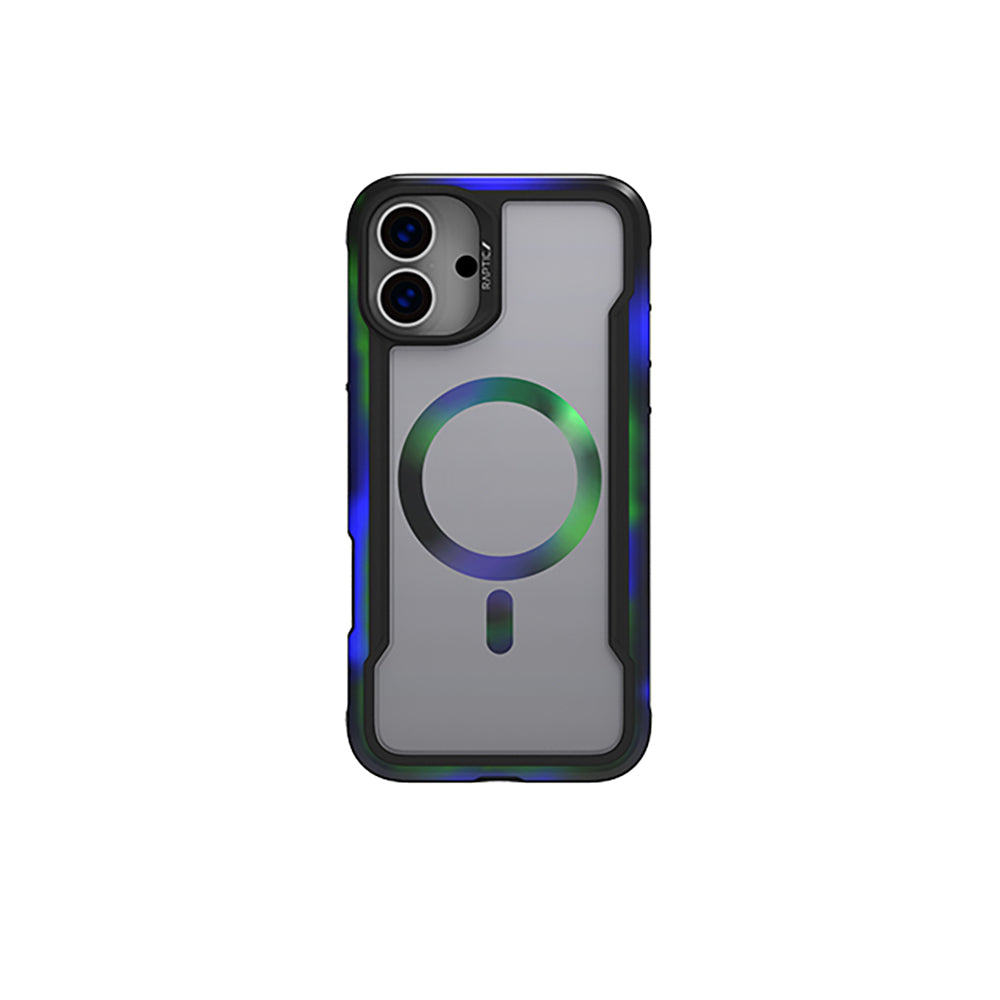 Apple iPhone 16 Pro Kılıf M-safe Şarj Özellikli Airbagli Raptic Shield 2.0 Serisi Şeffaf Arka Yüzey Kapak