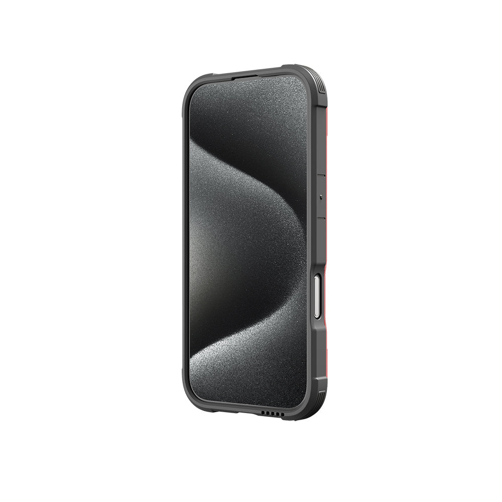 Apple iPhone 16 Pro Kılıf M-safe Şarj Özellikli Airbagli Raptic Shield Serisi Şeffaf Arka Yüzey Kapak