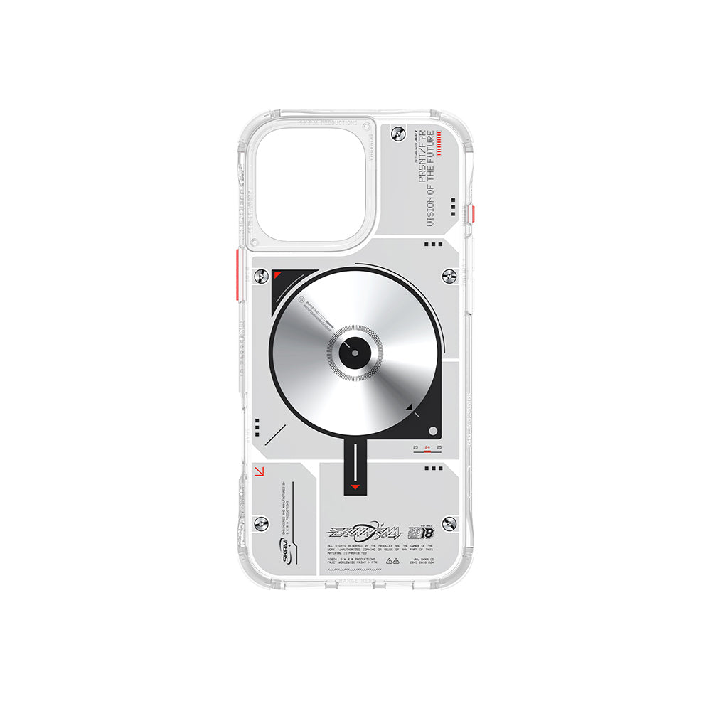 Apple iPhone 16 Pro Kılıf M-safe Şarj Özellikli Disk Desenli Airbag Tasarımlı Skinarma Nova Kapak