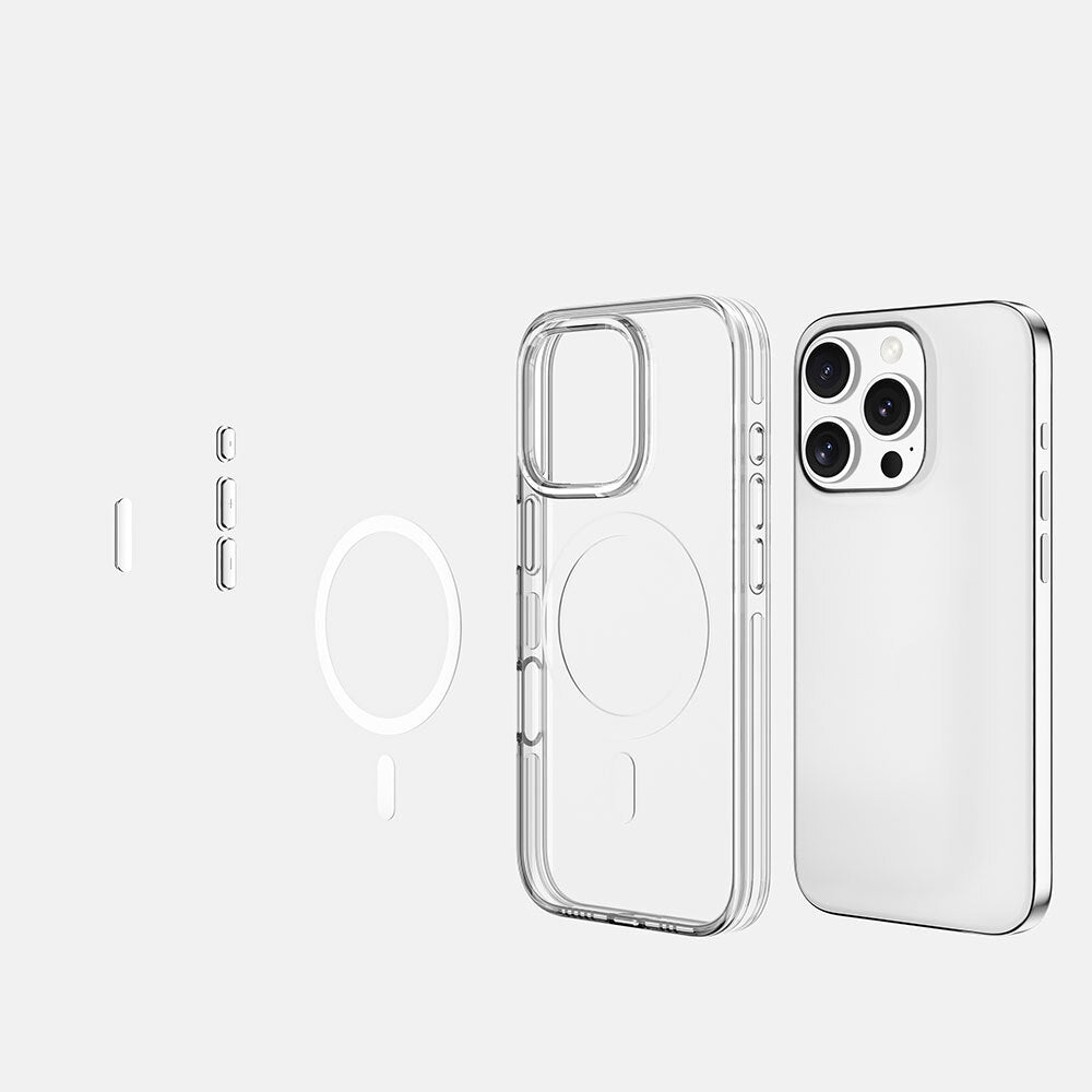 Apple iPhone 16 Pro Kılıf M-safe Şarj Özellikli Kamera Korumalı Zore Kripto Kapak