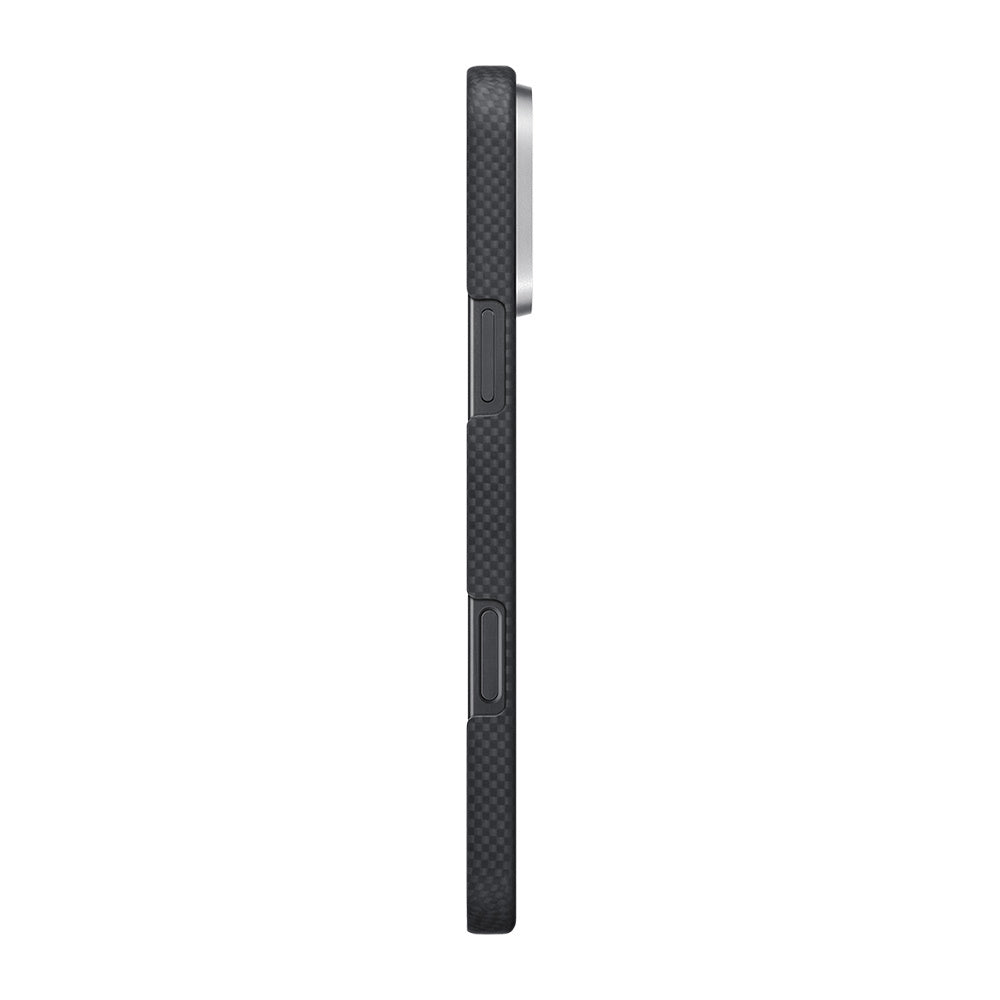 Apple iPhone 16 Pro Kılıf M-safe Şarj Özellikli Lumintex Teknolojili Fosforlu Aramid Fiber Pitaka Tactile Woven Aries Serisi Alien Kapak