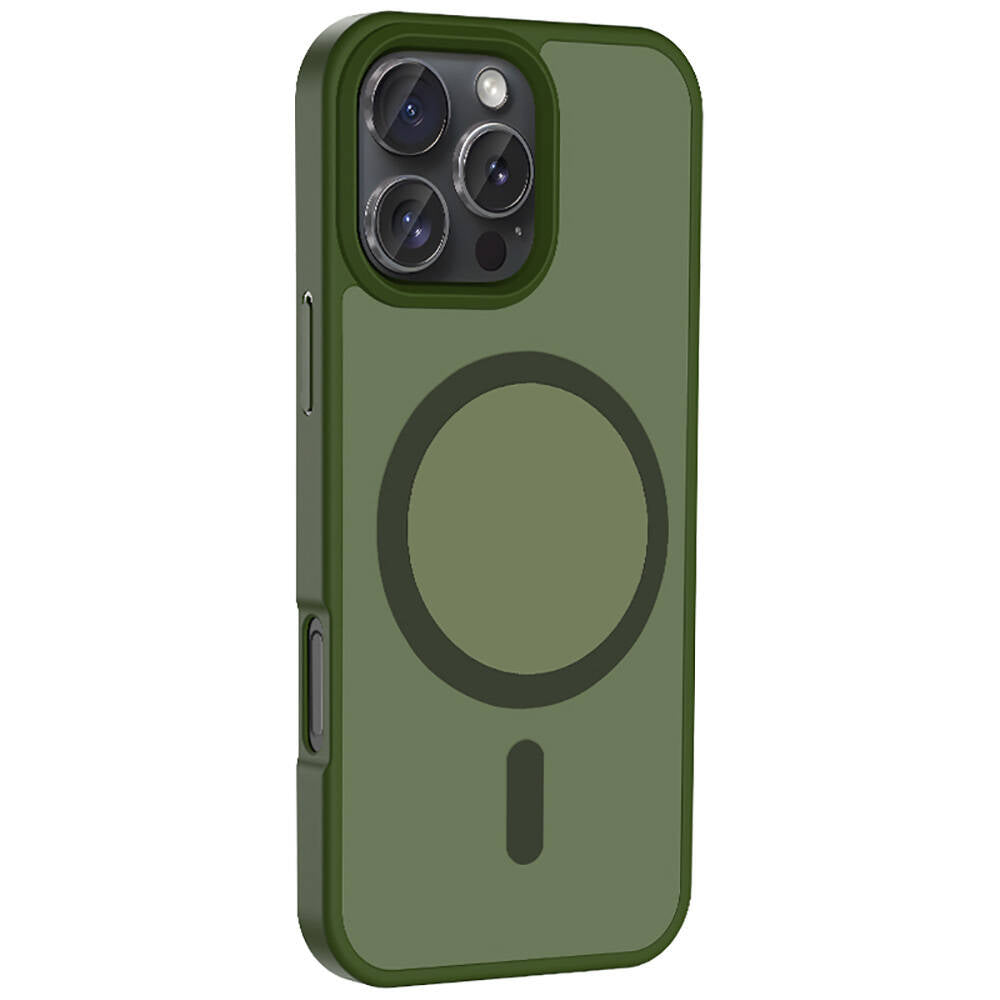 Apple iPhone 16 Pro Kılıf M-safe Şarj Özellikli Mat Arka Yüzey Zore Sio Kapak