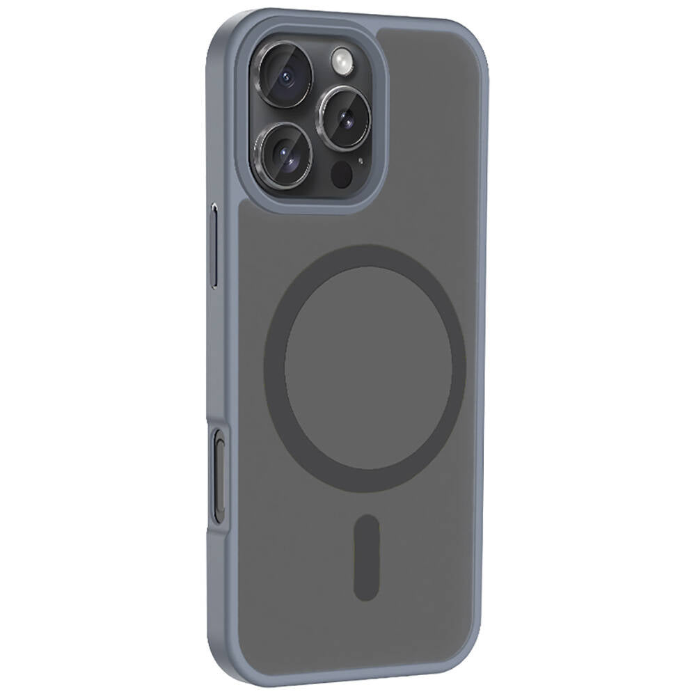 Apple iPhone 16 Pro Kılıf M-safe Şarj Özellikli Mat Arka Yüzey Zore Sio Kapak
