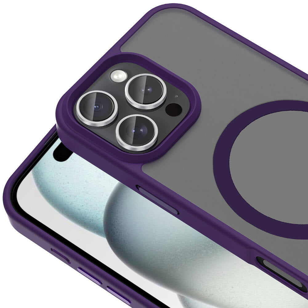 Apple iPhone 16 Pro Kılıf M-safe Şarj Özellikli Mat Arka Yüzey Zore Sio Kapak