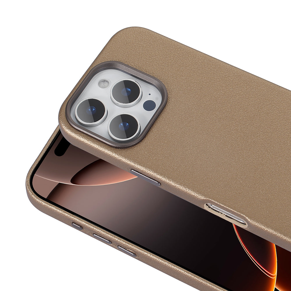 Apple iPhone 16 Pro Kılıf M-safe Şarj Özellikli PU Deri Zore Adora Kapak