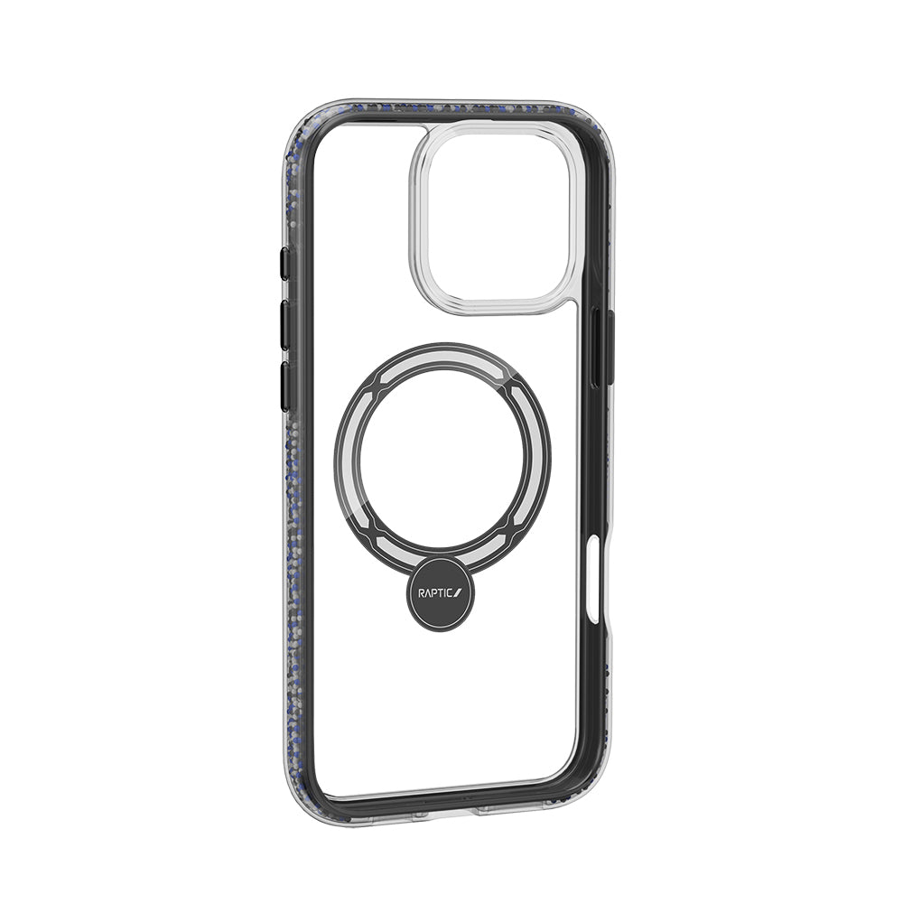 Apple iPhone 16 Pro Kılıf M-safe Şarj Özellikli Raptic AirJoy Serisi Boncuk Tasarımlı 360 Derece Dönebilen Standlı Kapak