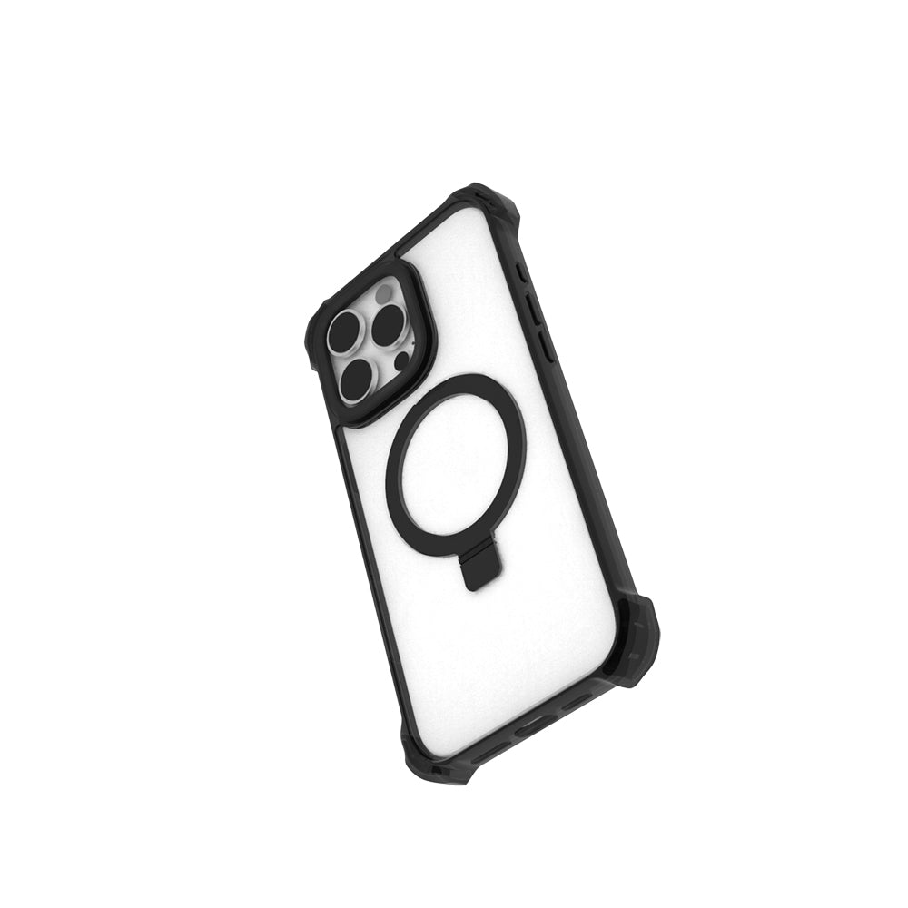 Apple iPhone 16 Pro Kılıf M-safe Şarj Özellikli Raptic Dual Serisi Şeffaf Standlı Kapak