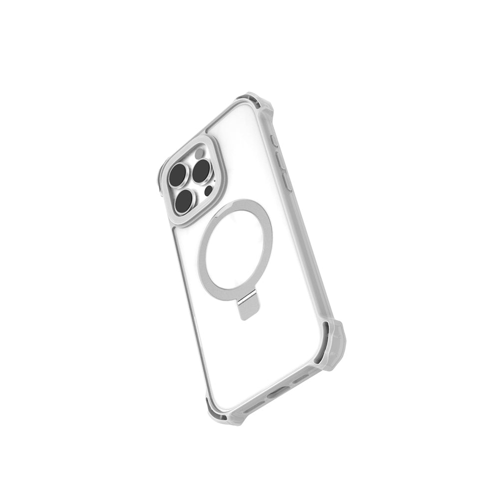 Apple iPhone 16 Pro Kılıf M-safe Şarj Özellikli Raptic Dual Serisi Şeffaf Standlı Kapak