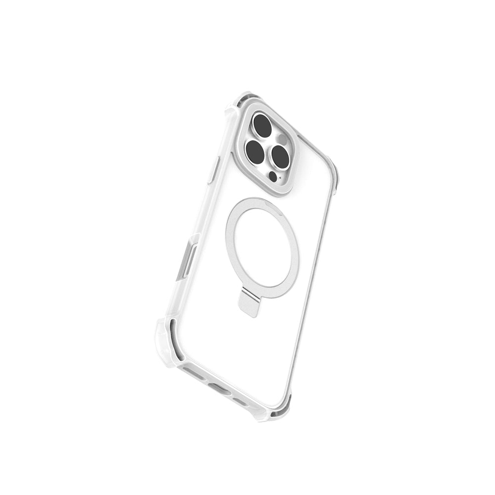 Apple iPhone 16 Pro Kılıf M-safe Şarj Özellikli Raptic Dual Serisi Şeffaf Standlı Kapak