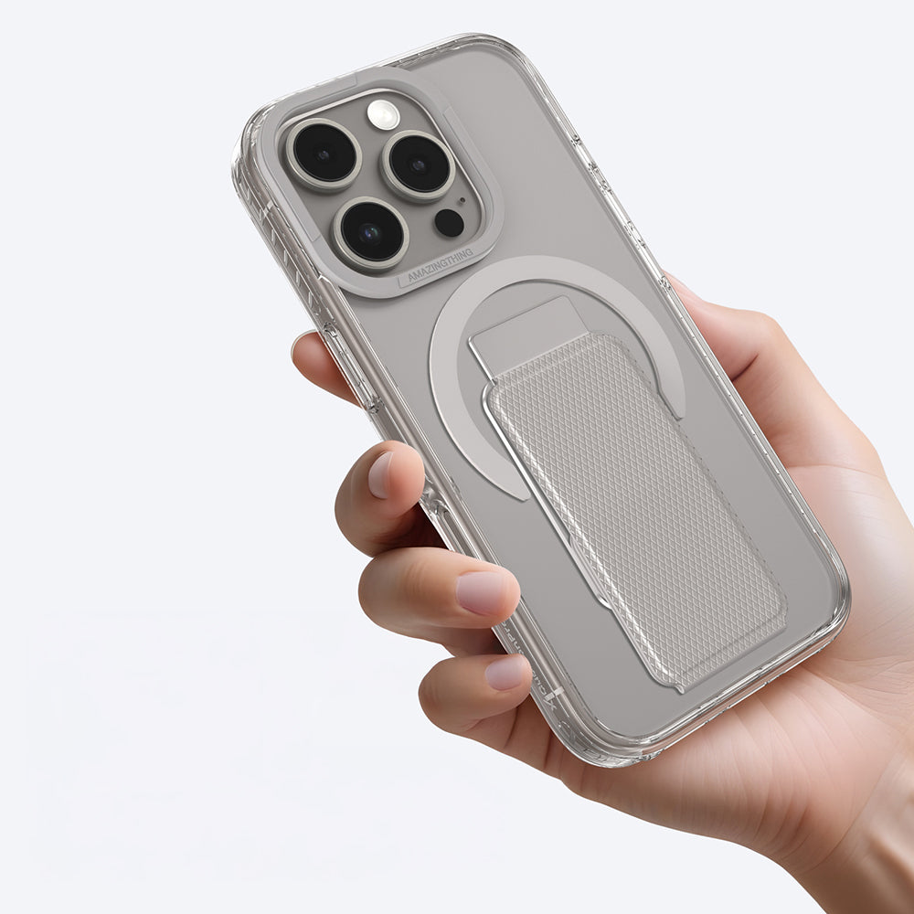 Apple iPhone 16 Pro Kılıf M-safe Şarj Özellikli Standlı Amazingthing Titan Pro Plus Kapak