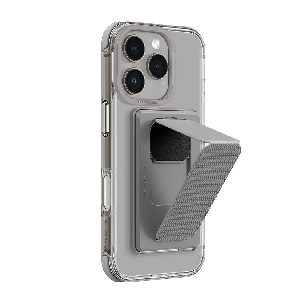 Apple iPhone 16 Pro Kılıf M-safe Şarj Özellikli Standlı Set Amazingthing Omni Adventure Serisi Kapak