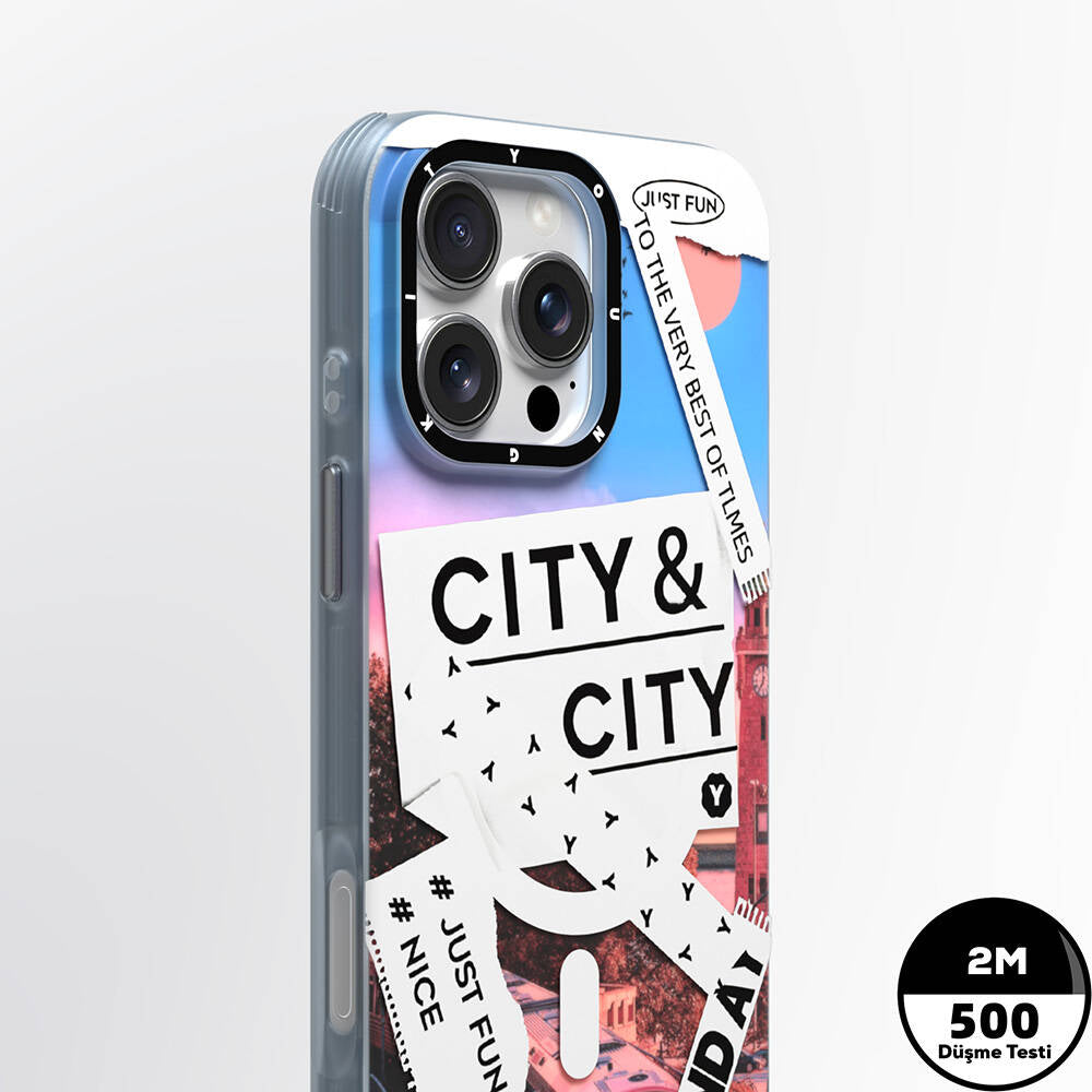 Apple iPhone 16 Pro Kılıf M-safe Şarj Özellikli Youngkit A-City Serisi Kapak