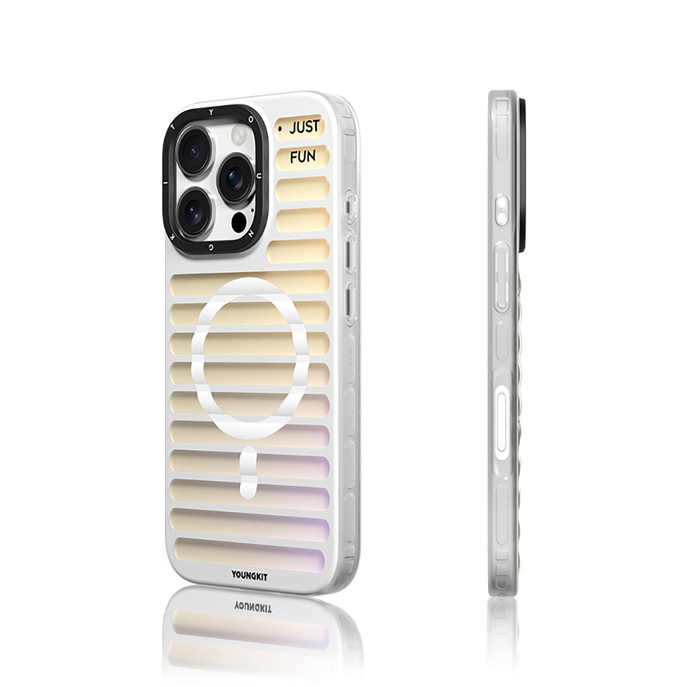 Apple iPhone 16 Pro Kılıf M-safe Şarj Özellikli Youngkit Geek Serisi Kapak