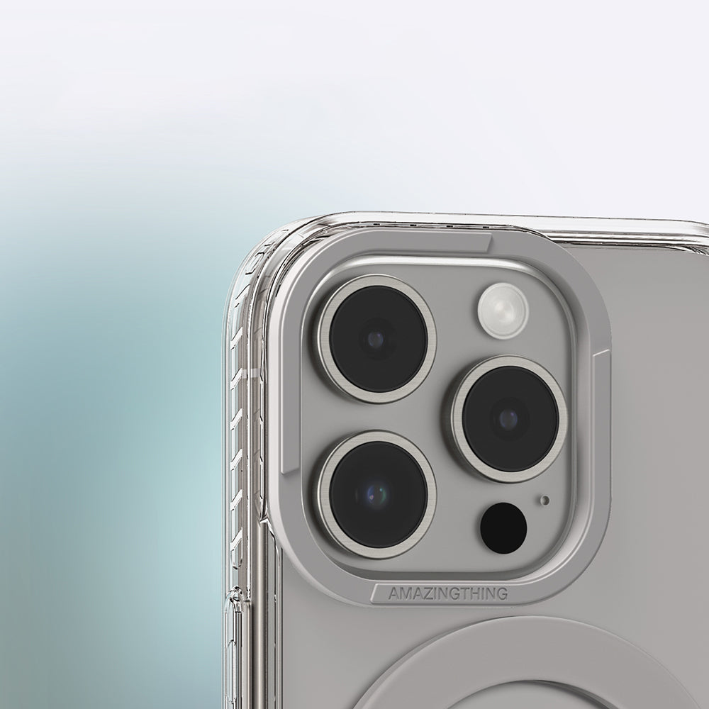 Apple iPhone 16 Pro Kılıf M-safe Şarj Özellikli Yüzük Standlı Amazingthing Titan Pro Serisi Kapak