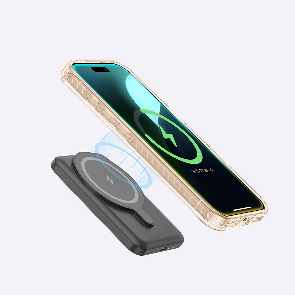 Apple iPhone 16 Pro Kılıf M-safe Şarj Özellikli Yüzük Standlı Amazingthing Titan Pro Serisi Kapak