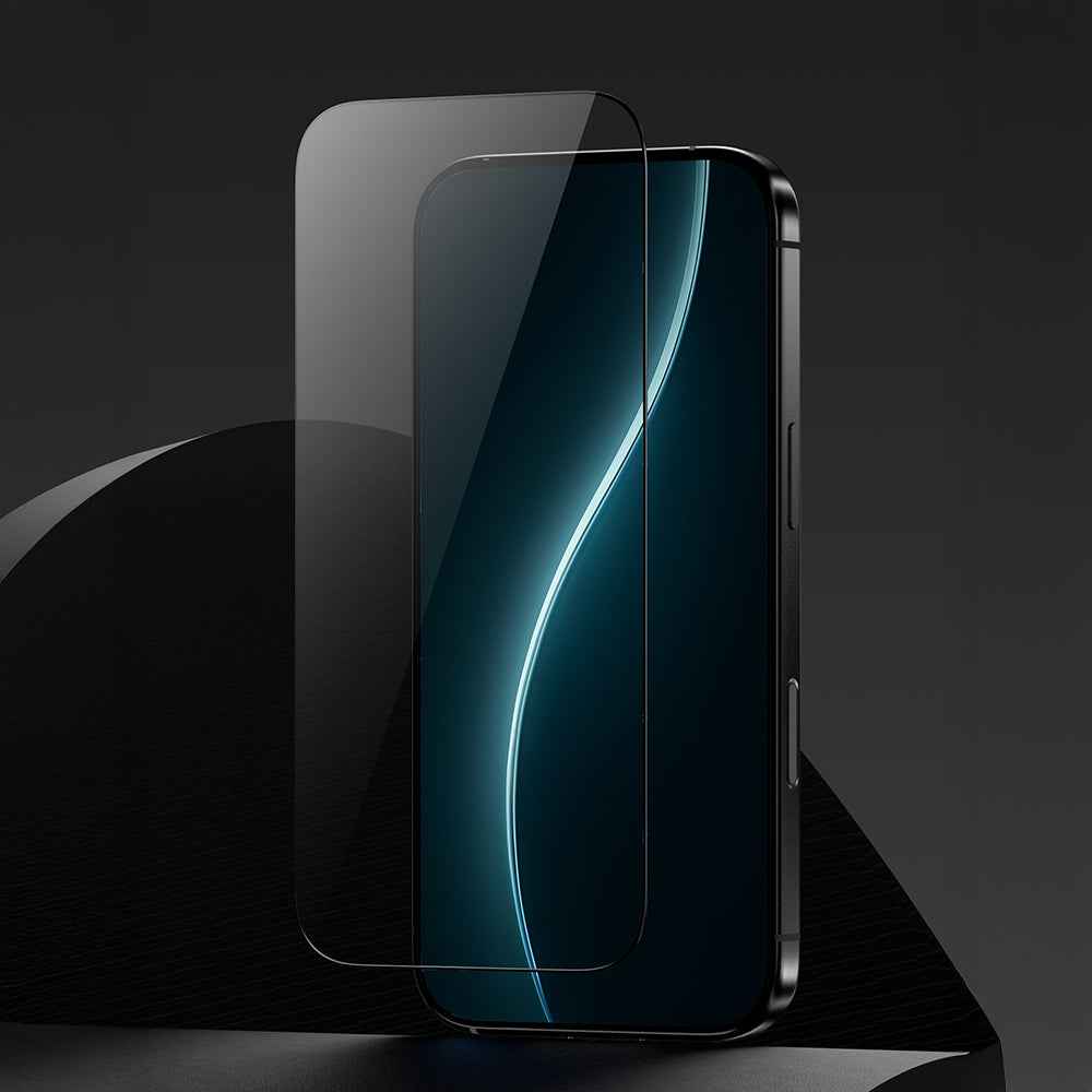 Apple iPhone 16 Pro Max Benks Glass Warrior HD 0.3mm Ultra İnce 0.9mm Kenarları Güçlendirilmiş Cam Ekran Koruyucu + Kolay Uygulama Aparatlı