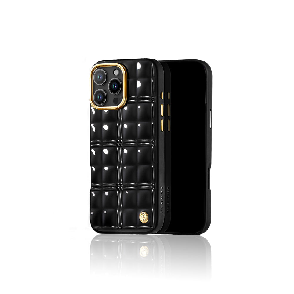 Apple iPhone 16 Pro Max Kılıf Askı Aparatlı Pynana Metal Grid Kapak