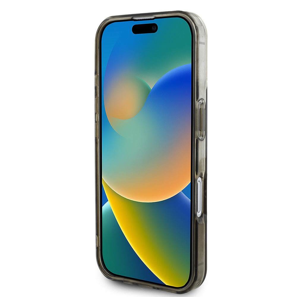 Apple iPhone 16 Pro Max Kılıf Guess Orjinal Lisanslı M-safe Şarj Özellikli IML Baskılı Klasik Logolu 4G Desenli Kapak