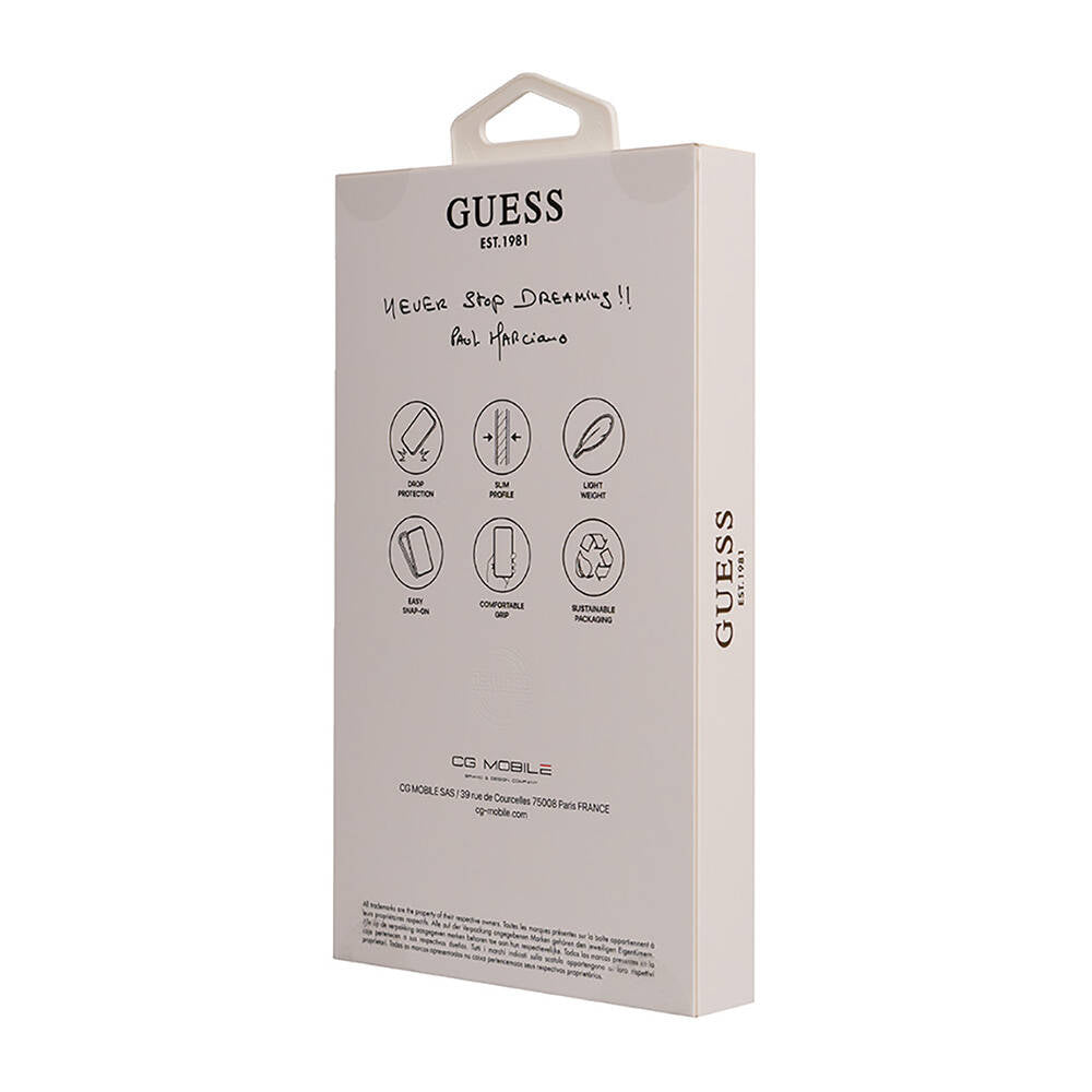 Apple iPhone 16 Pro Max Kılıf Guess Orjinal Lisanslı M-safe Şarj Özellikli Small 4G Classic Kapak