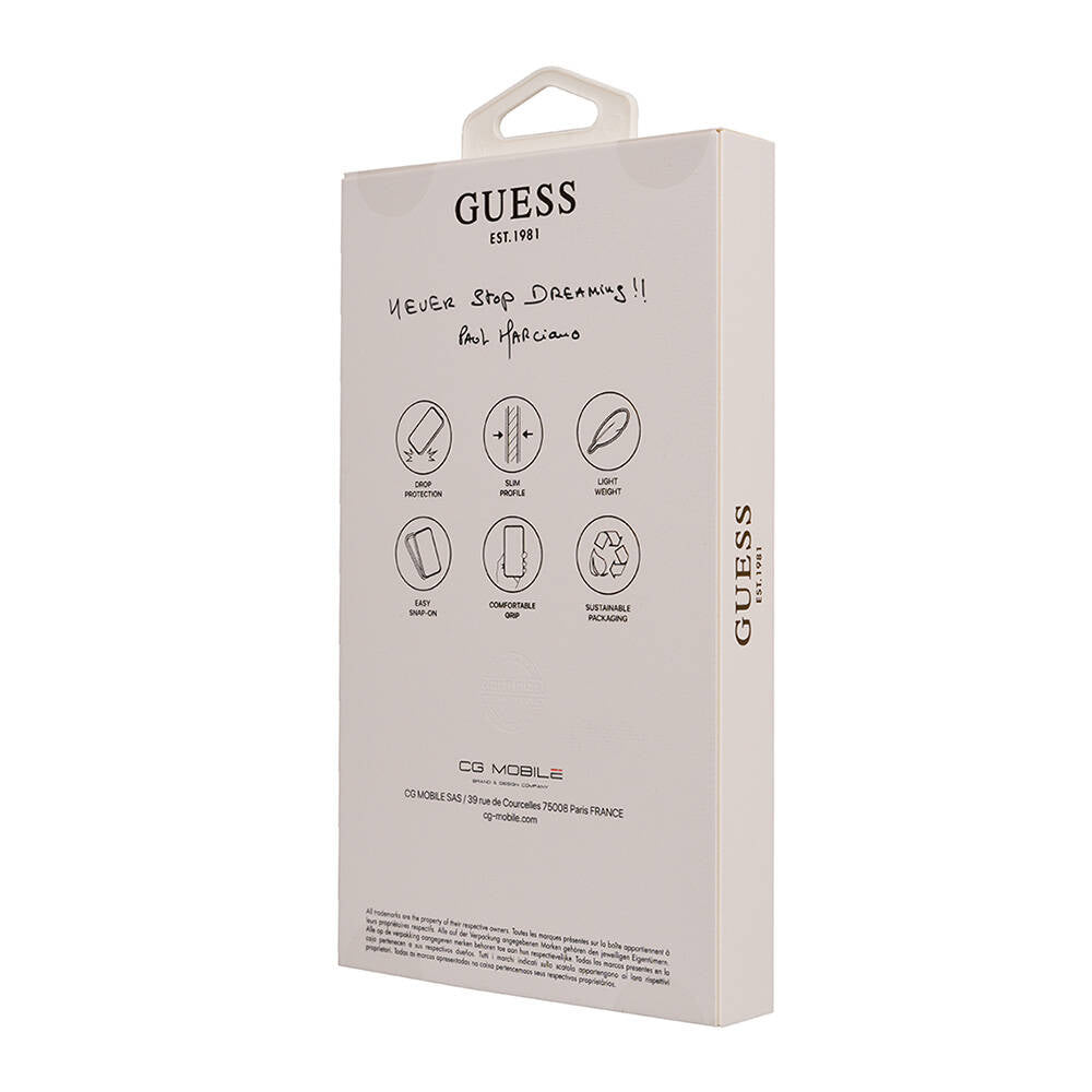 Apple iPhone 16 Pro Max Kılıf Guess Orjinal Lisanslı M-safe Şarj Özellikli Small 4G Classic Kapak