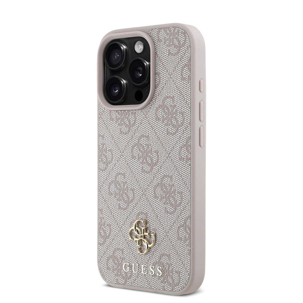 Apple iPhone 16 Pro Max Kılıf Guess Orjinal Lisanslı M-safe Şarj Özellikli Small 4G Classic Kapak
