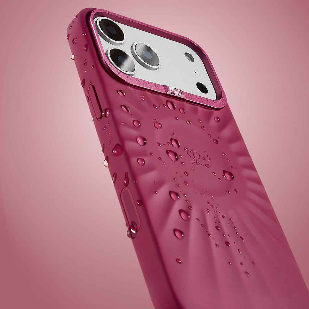 Apple iPhone 16 Pro Max Kılıf Kabartma Tasarımlı Metal Kamera Çerçeveli Pynana Starlight Serisi Kapak
