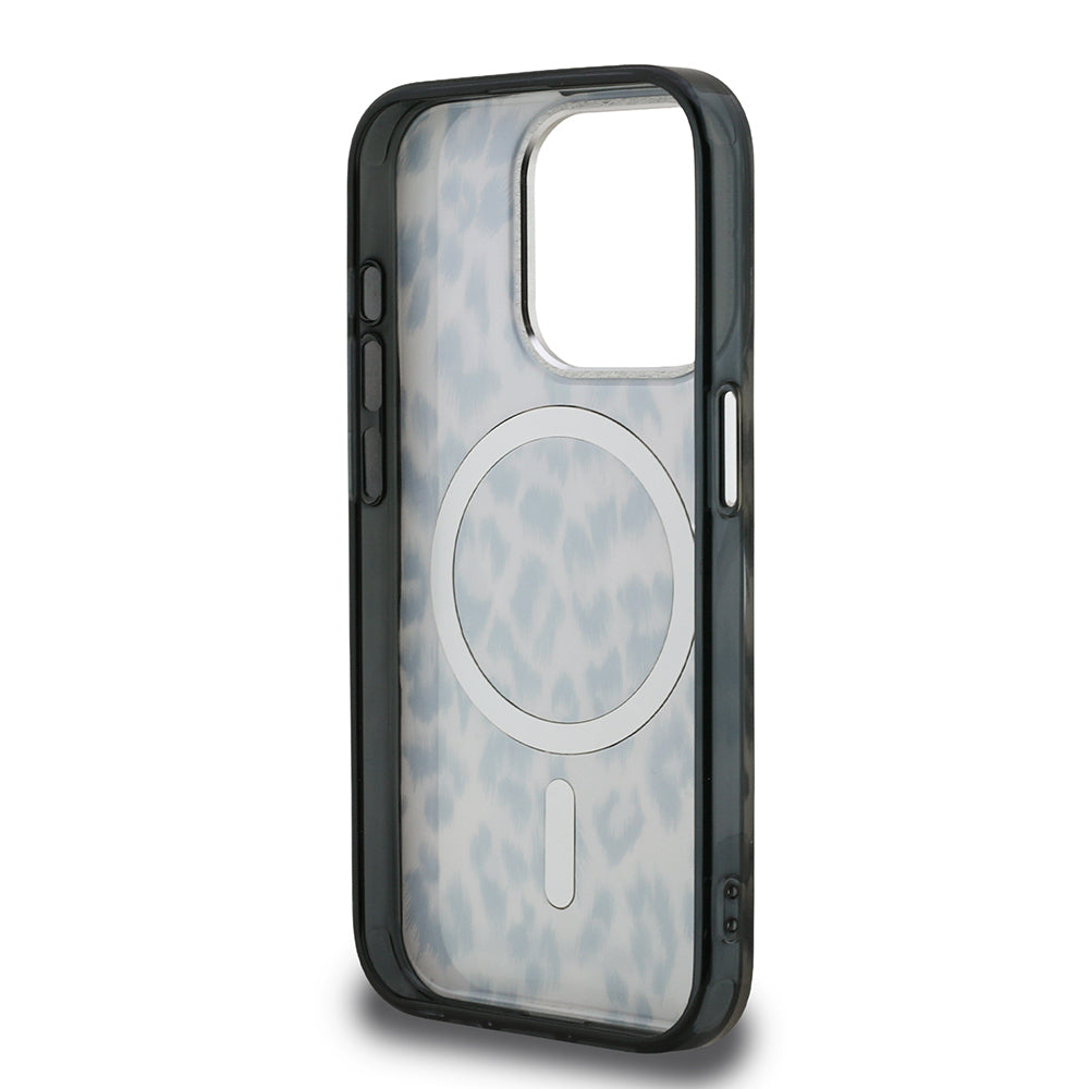 Apple iPhone 16 Pro Max Kılıf Karl Lagerfeld Orjinal Lisanslı IML Leopar Baskılı Kapak