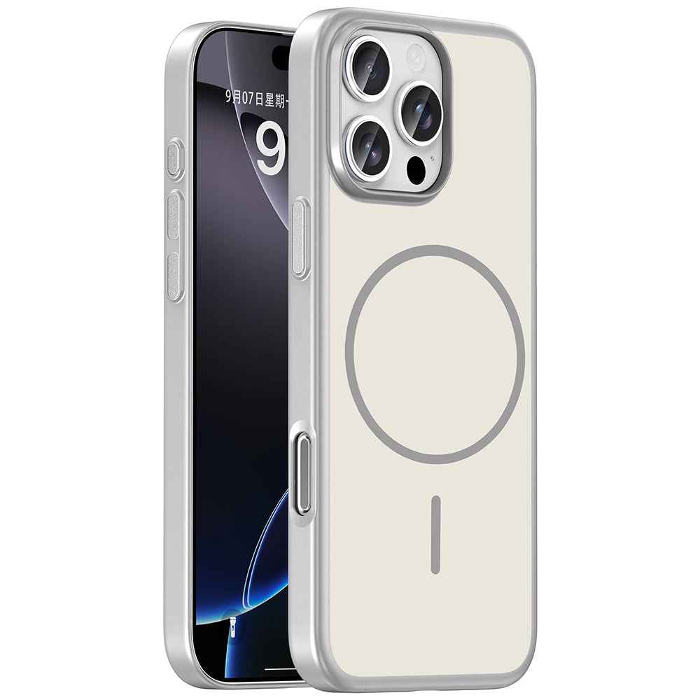 Apple iPhone 16 Pro Max Kılıf M-Safe Şarj Özellikli Zore Lora PC Kapak