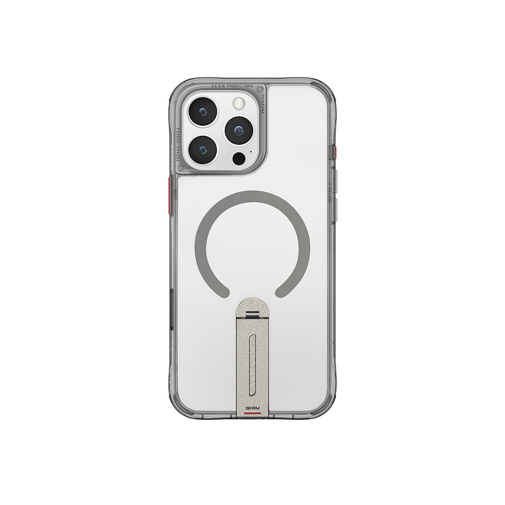 Apple iPhone 16 Pro Max Kılıf M-safe Şarj Özellikli 360 Derece Dönebilen Standlı Skinarma Helix Kapak