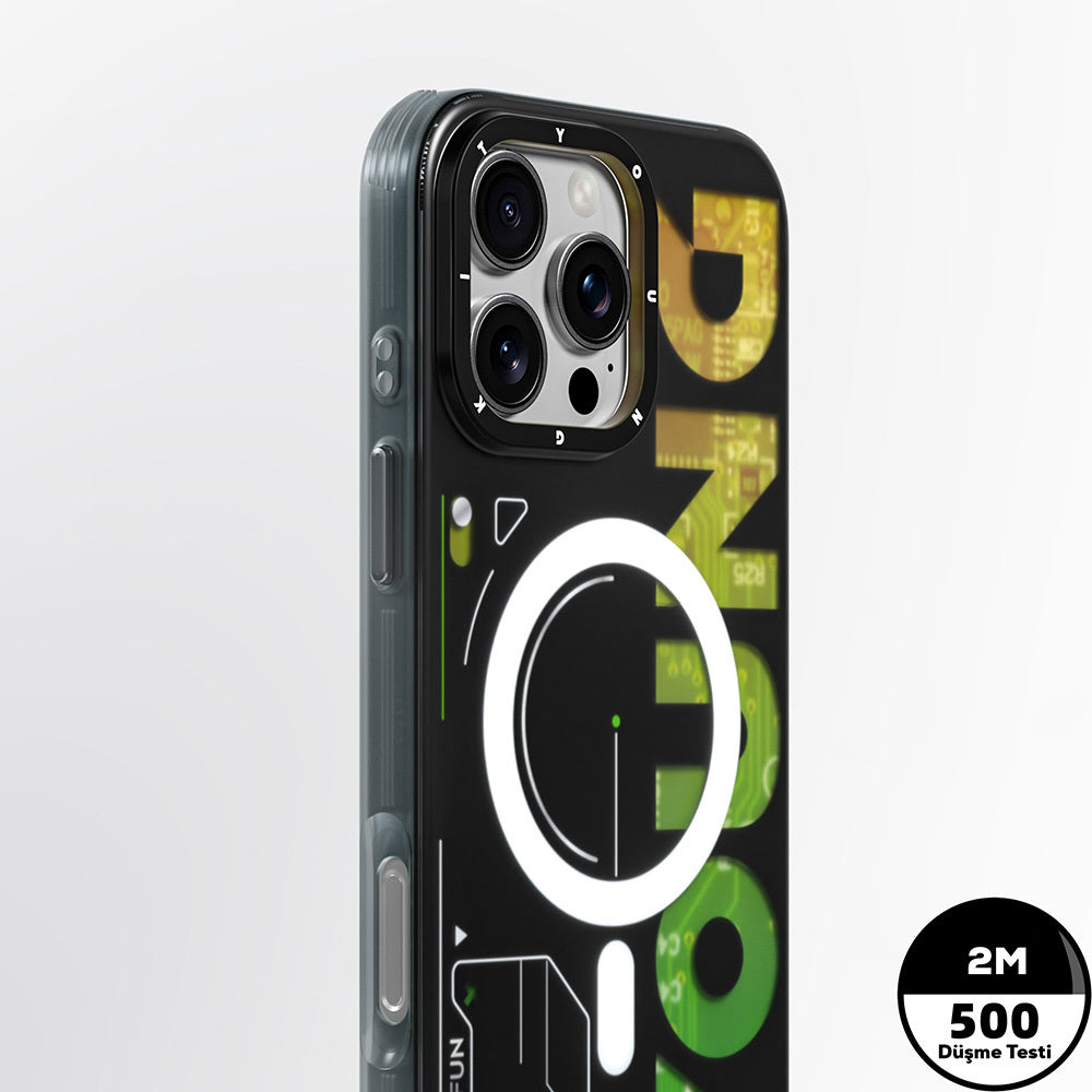 Apple iPhone 16 Pro Max Kılıf M-safe Şarj Özellikli Airbagli Çift Katmanlı Youngkit Future Serisi Kapak