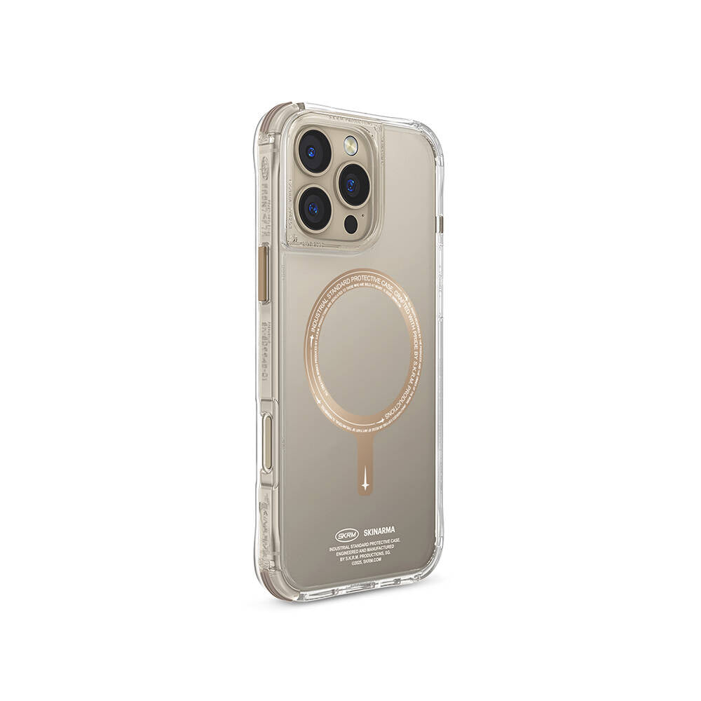 Apple iPhone 16 Pro Max Kılıf M-safe Şarj Özellikli Airbagli Şeffaf SkinArma Saido Prime Kapak