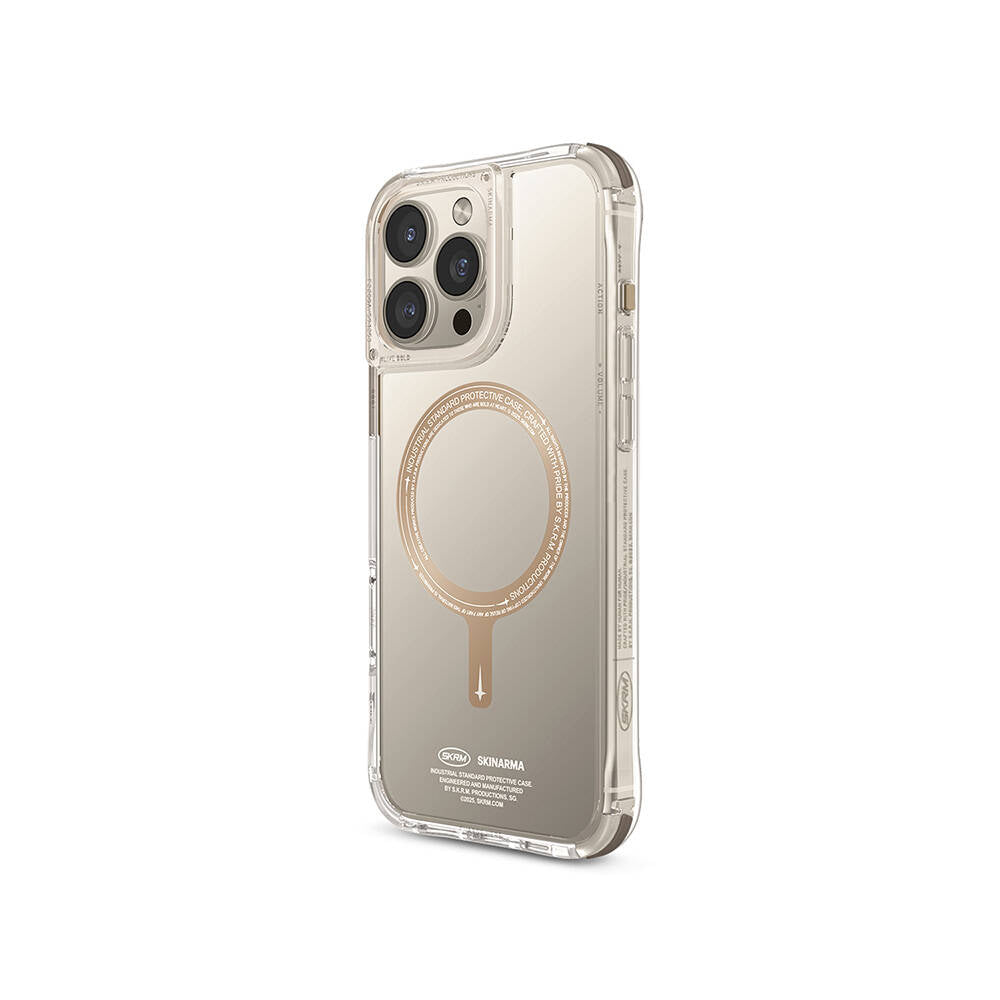 Apple iPhone 16 Pro Max Kılıf M-safe Şarj Özellikli Airbagli Şeffaf SkinArma Saido Prime Kapak