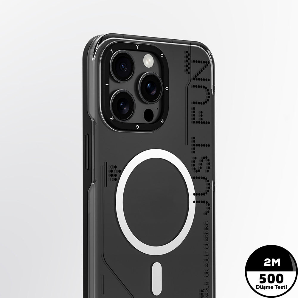 Apple iPhone 16 Pro Max Kılıf M-safe Şarj Özellikli Çıkarılabilir Arka Yüzeyli Youngkit Mecha Kapak