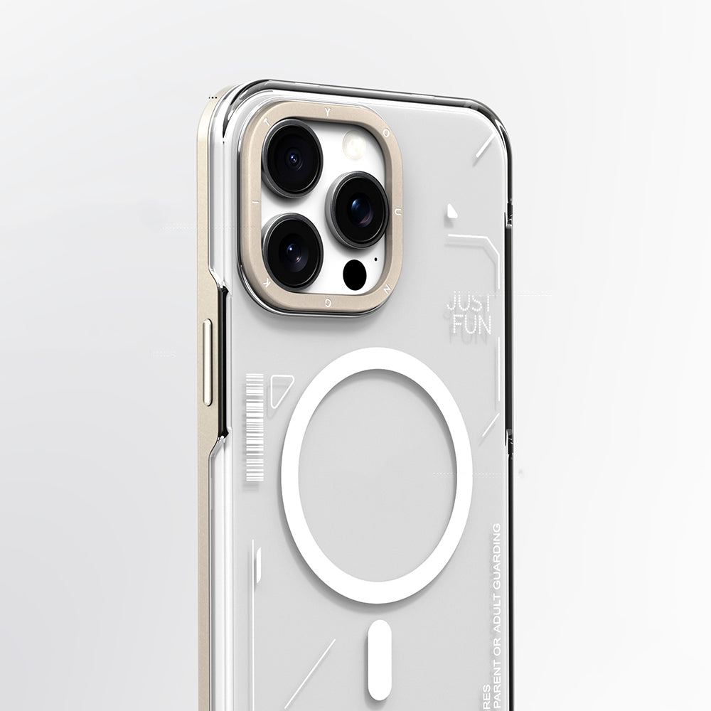Apple iPhone 16 Pro Max Kılıf M-safe Şarj Özellikli Çıkarılabilir Arka Yüzeyli Youngkit Mecha Kapak
